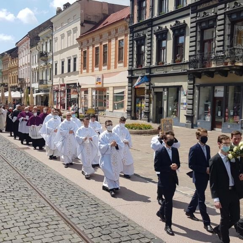 Eucharistický sprievod mestom Košice