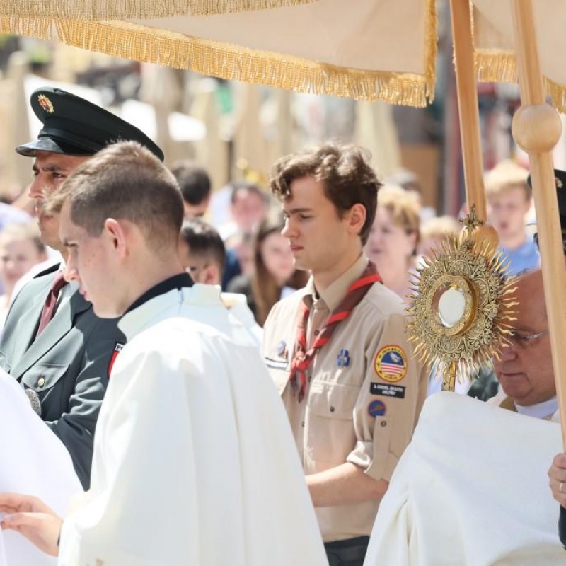 Eucharistická procesia v meste Košice